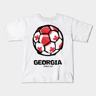 Georgia Football Country Flag Kids T-Shirt